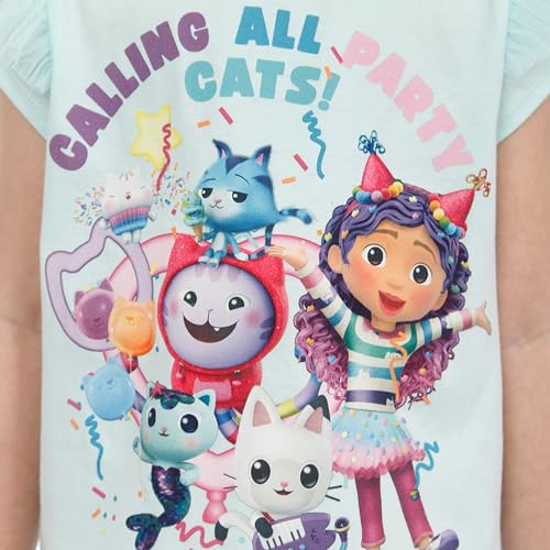 DreamWorks Gabby Dollhouse Shirt | Girls T Shirt with Frills | Gabbys Top for Girls3
