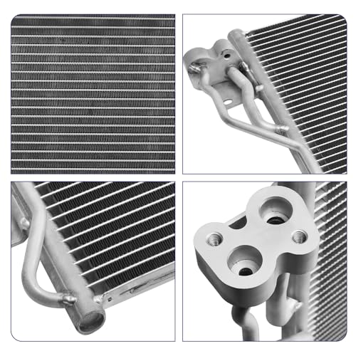 Image of Air Conditioning A /C Condenser Compatible with Jeep Liberty 2002 2003 2004 2005 L4 2.4L V6 3.7L # 3058, 94773, 56022951AA, 55037465AC, 55037465AA, 55037465AB