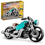 LEGO Creator Vintage Bike 31135 Toy Blocks, Present, Vehicle, Glue, Boys, Girls, Ages 8 and Up