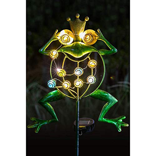 Flameer Luzes Solares do jardim Ao Ar Livre Decorativa Sapo Solar Luzes LED com Participação de Ferr