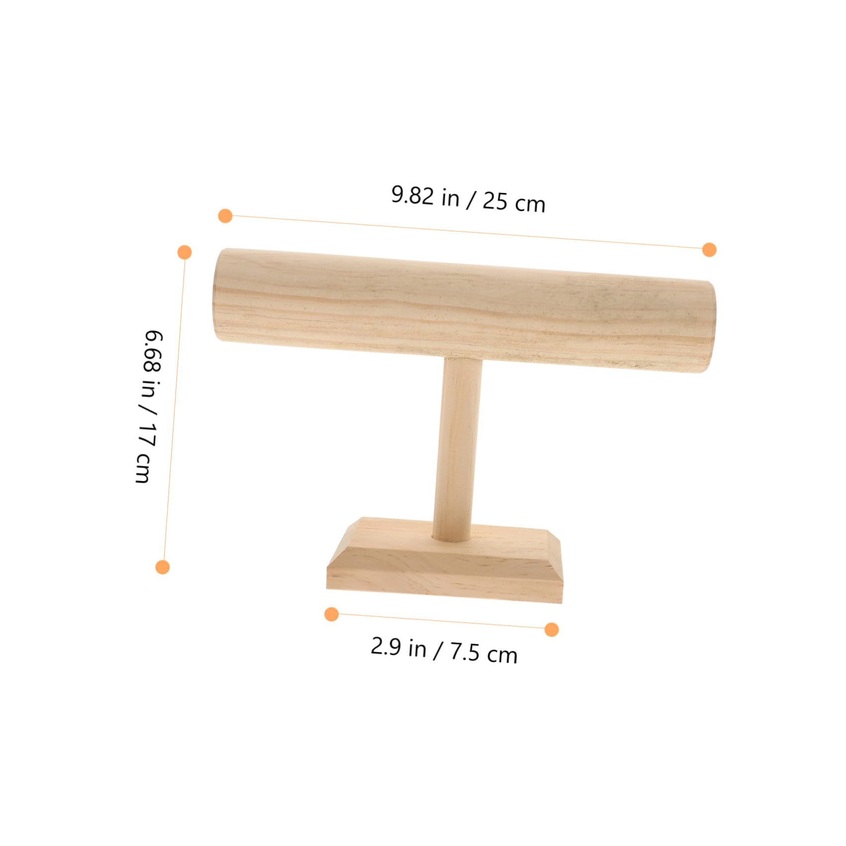 VANZACK Armbänder Organizer Anhänger Tragbarer Schmuckständer und Holz Beiger Armbandhalter zur Tischaufbewahrung Zimmer und Messestand