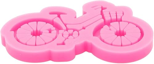 Miniatura 3 de Angel Wings Moldes de resina con forma de bicicleta brillante, resina epoxi de silicona, moldes de silicona para manualidades, arcilla polimérica,