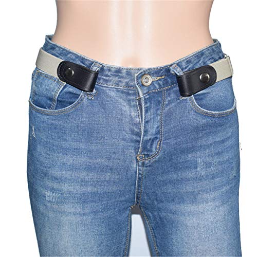 Andongnywell Buckle Stretch for Women and Men Elastic Waist Belt Comfortable Adjustable Stretch Waist Belt for Jeans2