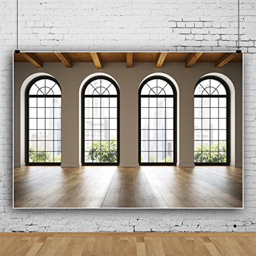Fondo fotográfico blanco 7x5 ft para interiores miniatura 2