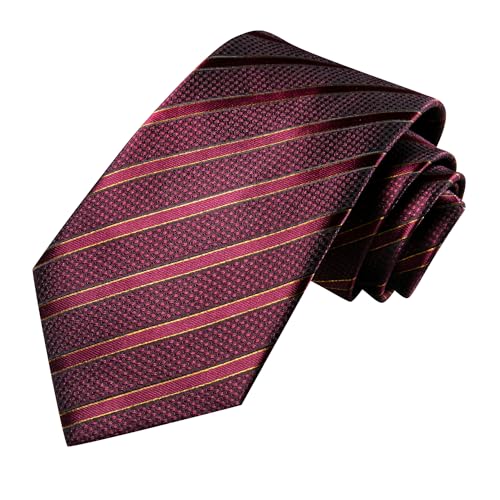 Image of Hi-Tie Men's Tie Lapel Pin Set Pocket Square Cufflinks Formal Woven Silk Tie Sets Wedding Party