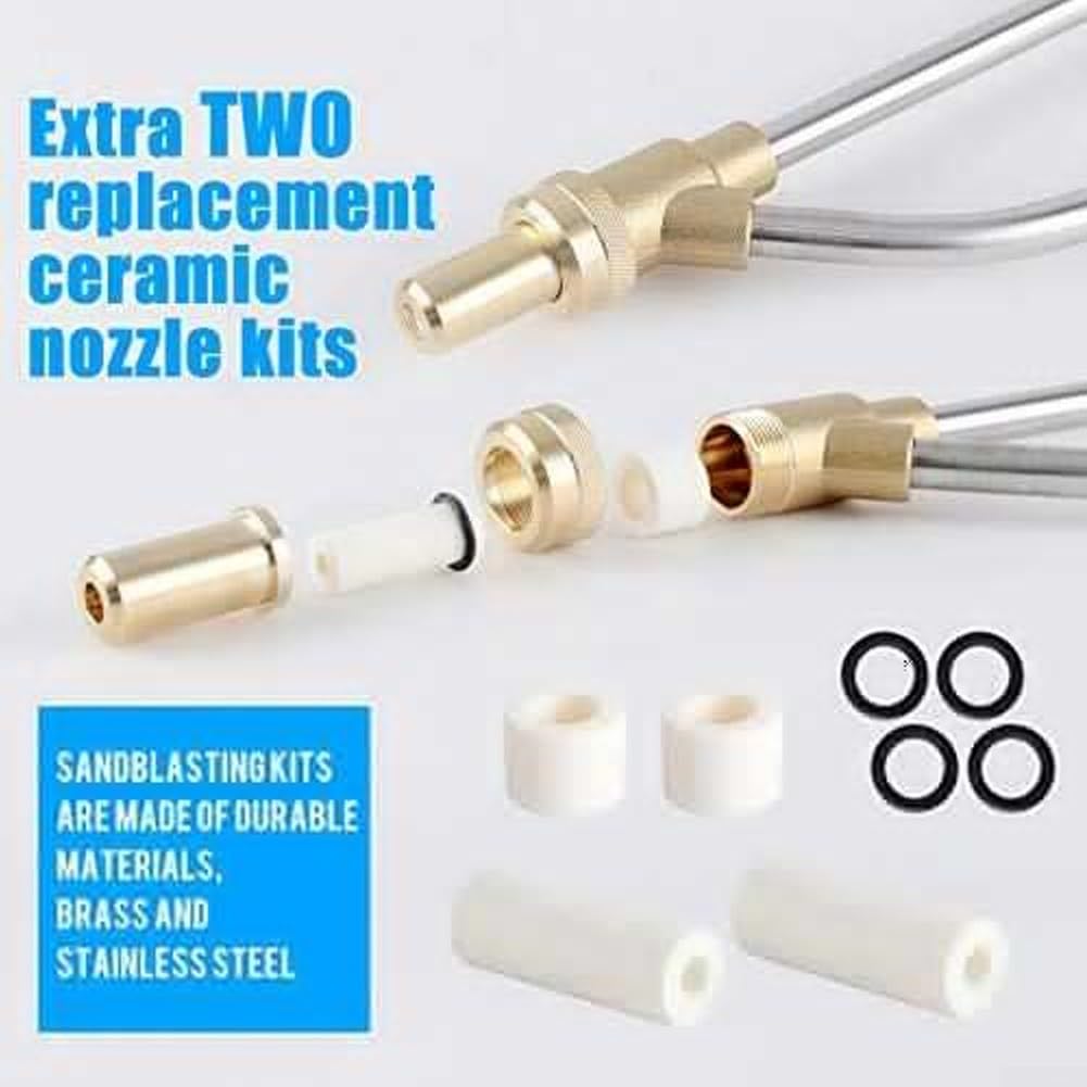 Kit di sabbiatura per idropulitrice – Quick Connect 6,35 mm, facile da montare, ideale per la rimozione e la pulizia della ruggine, ed efficiente soluzione di sabbiatura