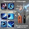 League of Legends Custom Keycaps (Champion Alistar) - Laser Engraved with Each Champion's Portrait, Passive, and Skills. Fit with Any Mechanical Keyboard. League of Legends Gift for Gamers