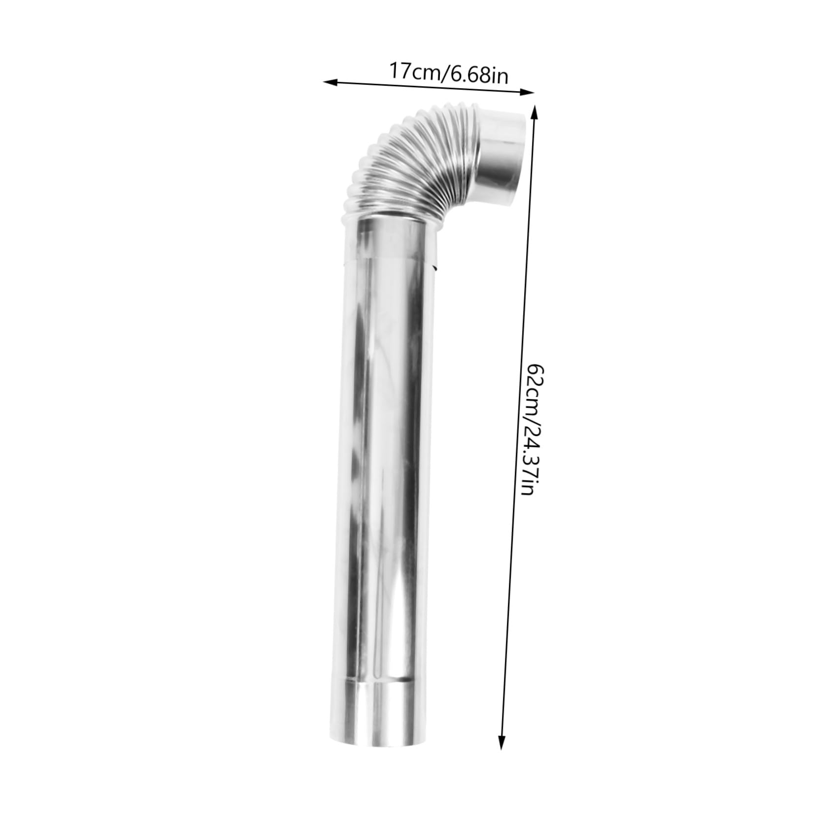 Stainless Steel Chimney Flue with Elbow Easy to Install Vent Hose for Heating Stoves Fireplaces and Boilers Durable and Versatile Exhaust for Home Use 2