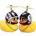 wonuu Car Duck, Rubber Duck Car Decorations, Dashboard 2Pack Small Duck Ornaments with Propellers Glasses Gold Chain
