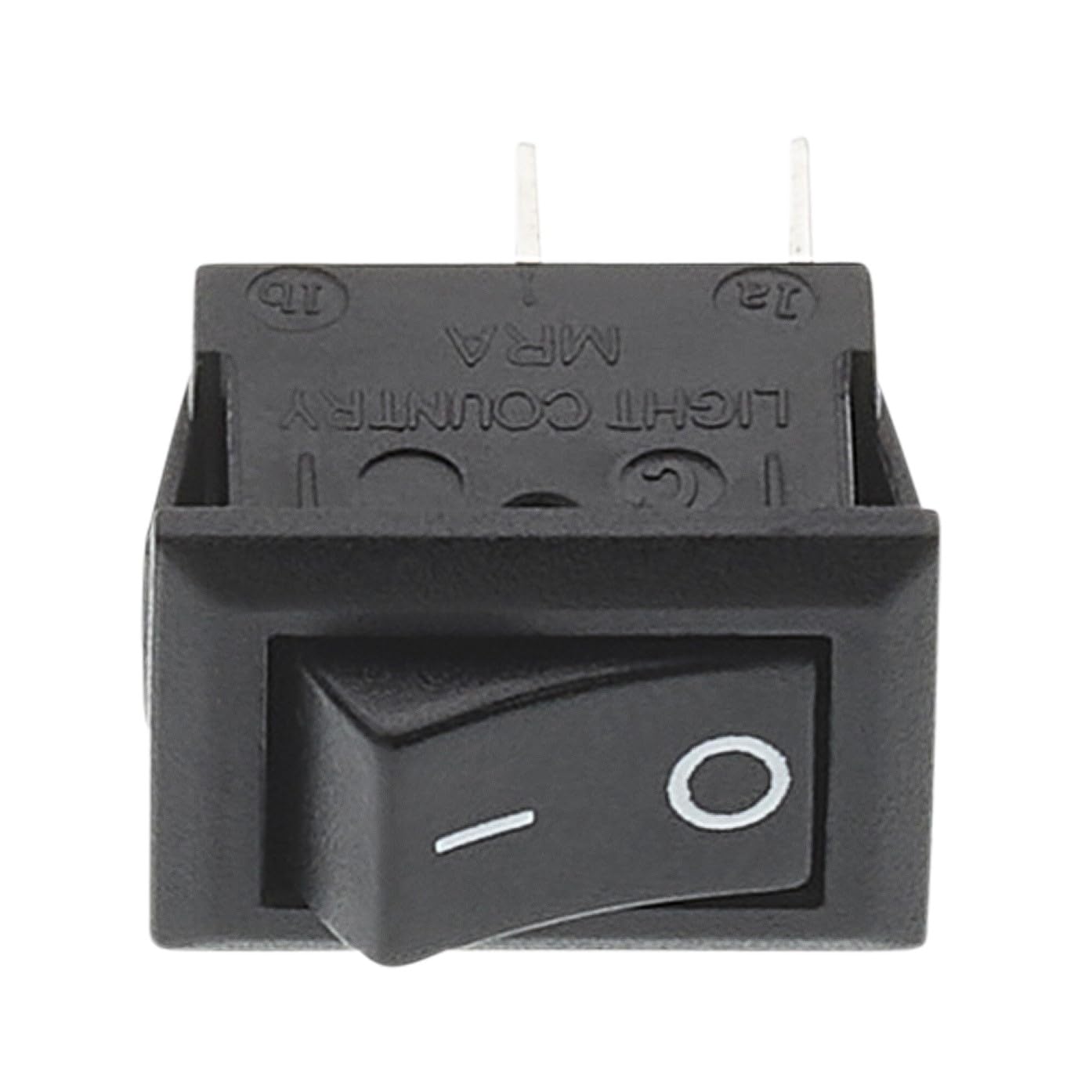Mini interruptor de balancÃn 12V 2 pines (paquete de 5) interruptor basculante SPST ON OFF botón pulsador 250V voltios CA 3A Snap-in para automóvil coche automotriz barco electrodomésticos bricolaje