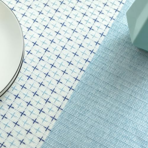 Nappe de table anti tache lavable Daesar en coton lin 60 x 60 - 7