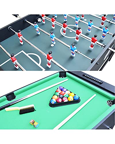 NoaLED Tischfußball, multifunktional, America Club Tischfußballmaschine, Queue, Snooker, Billard, Ball, Fußball, Tischtennis, Eishockey, Spiel, Geschenk – Bild 5