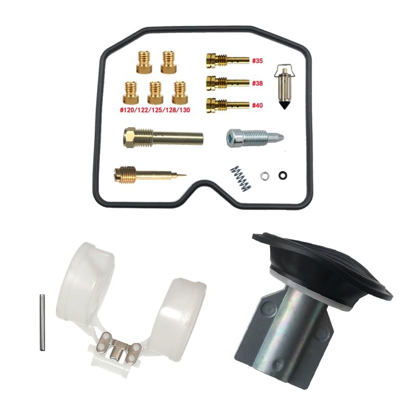 Kit Réparation Carburateur KLF300 avec joints nitrile haute étanchéité et flotteur complet