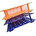 50 Well Orange ／Blue Centrifuge Tube Rack for 10ml/15ml/50ml(Two Packs) (Orange/Blue)