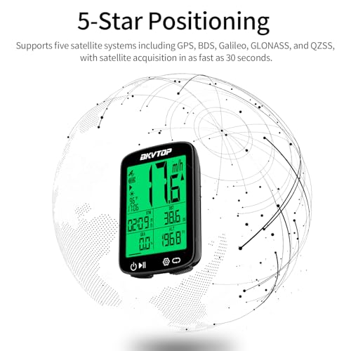 BKVTOP Wireless GPS Bike Computer