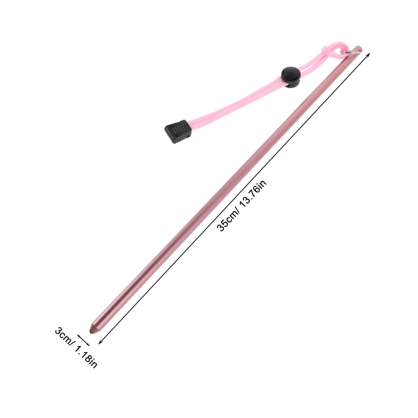 BESTonZON Aluminum Diving Stick Lanyard Scuba Diving Probe for Outdoor Adventures Multi-use Scuba Dive Accessory