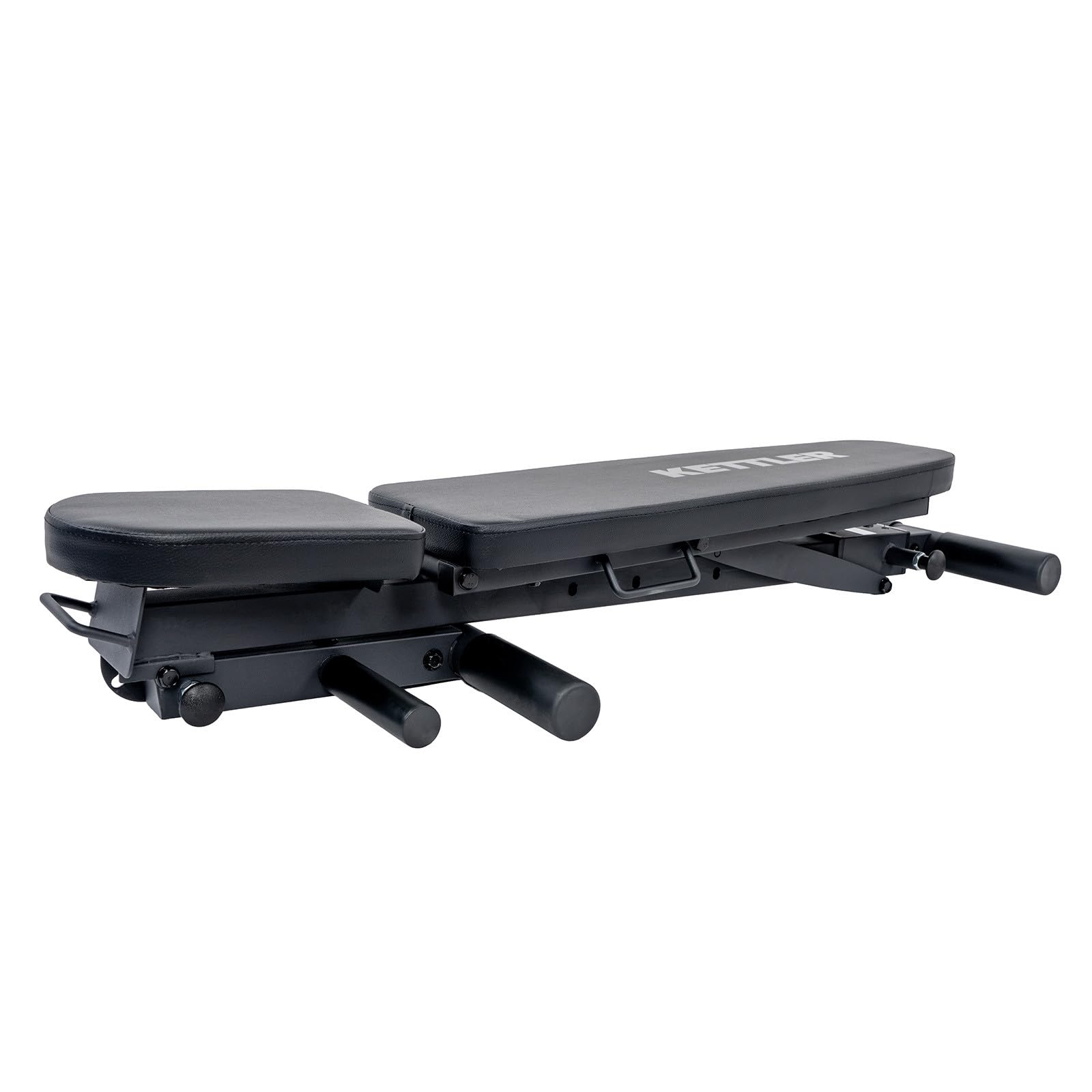 KETTLER Hantelbank Vario 100 – Verstellbare Schrägbank I 7 Positionen I Max. 150 kg I Klappbar mit Tragegriff I Für Kurzhantel & Langhanteltraining I Home Gym