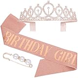 krone prinzessin lillifee PAKET BEINHALTET - Paket beinhaltet 1 Geburtstagskrone, 1 Geburtstagskind Gürtel, Sie werden Ihren Geburtstag genießen