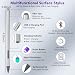 Surface Stift für Pro 12/11/10/9/X/8/7/6/5/4/3 - USB-C Schnellladung, 4096 Druck, Palm Rejection & Magnetbefestigung, kompatibel Go/Book/Laptop/Studio