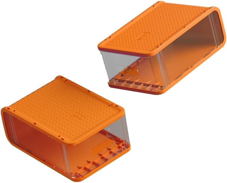 8パックの厚くなったプラスチック引き出し靴ボックス収納ボックス透明な靴キャビネットシューズビジュアルストレージボックスシューズスペー