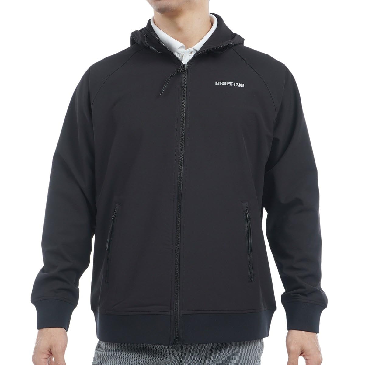 BRIEFING フルジップジャケット グレー BRG243M61 BRIEFING GOLF 【ブリーフィング/BRIEFING】MEN'S STRECH BACK