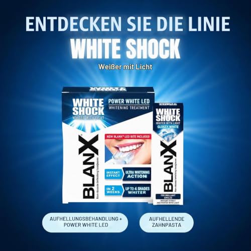 BlanX White Shock Zahnaufhellung, Zahnschmelzschonende Zahncreme, für weißere Zähne, 75 ml (1er Pack) – Ansicht 5