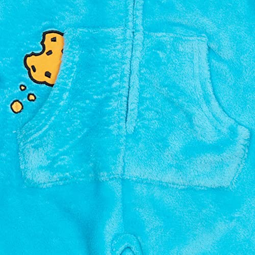 Sesame Street Cookie Monster Toddler Boys Zip Up Costume Coverall 4T #TOP5