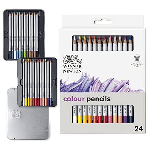 Winsor &Amp; Newton - Set 24 Lápices Colores Winsor&Amp;Newton En Oferta Winsor &Amp; Newton Colores, Multicolor, 24 Lápices