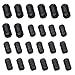 Núcleo de Anillo de Ferrita Clip de Cable del Supresor de Ruido Filtro Antiinterferencias de Alta Frecuencia para Cable de Video, Cable Coaxial, Cable de Alimentación, (3,5mm 5mm 7mm), 24 pcs, Negro