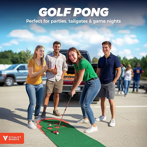image for TOY Life Golf Putting Game Set, Mini Golf Game Set with 2 Putters 2 Ba