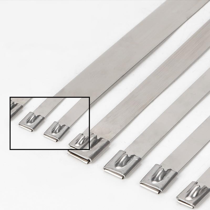 Edelstahl-Kabelbinder Von Uxcell - 20 Stück, 300 Mm Lang, Hitzebeständig Für Auto & Haus