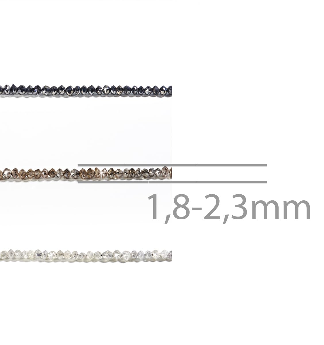 Diamant Armband aus natürlichen, echten Diamanten facettiert, Verschluss 925er Sterling Silber Tennisarmband, Diamantarmband Geschenkidee für Damen Frauen, Herren,Männer