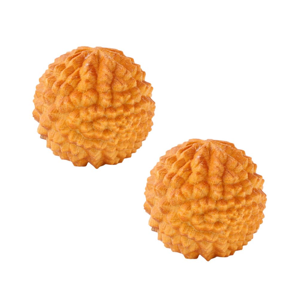 SHIDXIB 1Pairs/2pcs Relieve Stress Tension with Thuja Wooden Hand Massage Ball for Yoga Meditation Exercise Ball Massage Tools Wooden Crafts