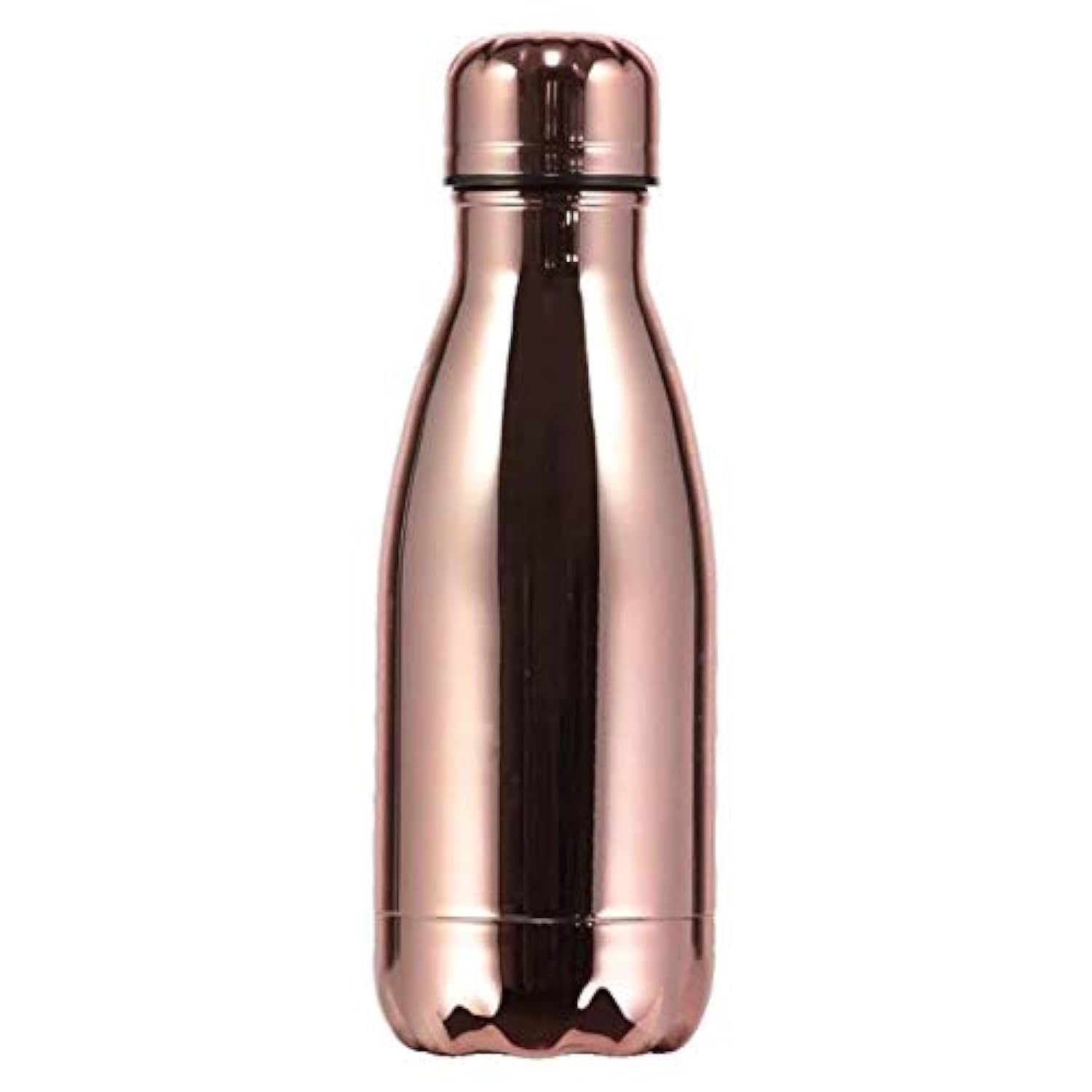 Chilly's CHILLY109 No Sweating BPA-Free Double Walled Vacuum Insulated Stainless Steel Reusable Water Bottle,Chrome Rose Gold, 260ml