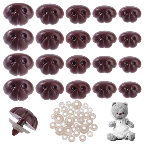 Nez de sécurité marron AHANDMAKER pour poupées amigurumi et peluches fait main