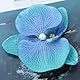 Xduargs Boho Große Blume Haarspangen Vintage Orchidee Blume Haarspange Hochzeiten Blume Haarspangen Barrette Hawaiianische Große Blume Blumen Haar Pins Schmetterling Orchidee Haar Pin Clips(grün)