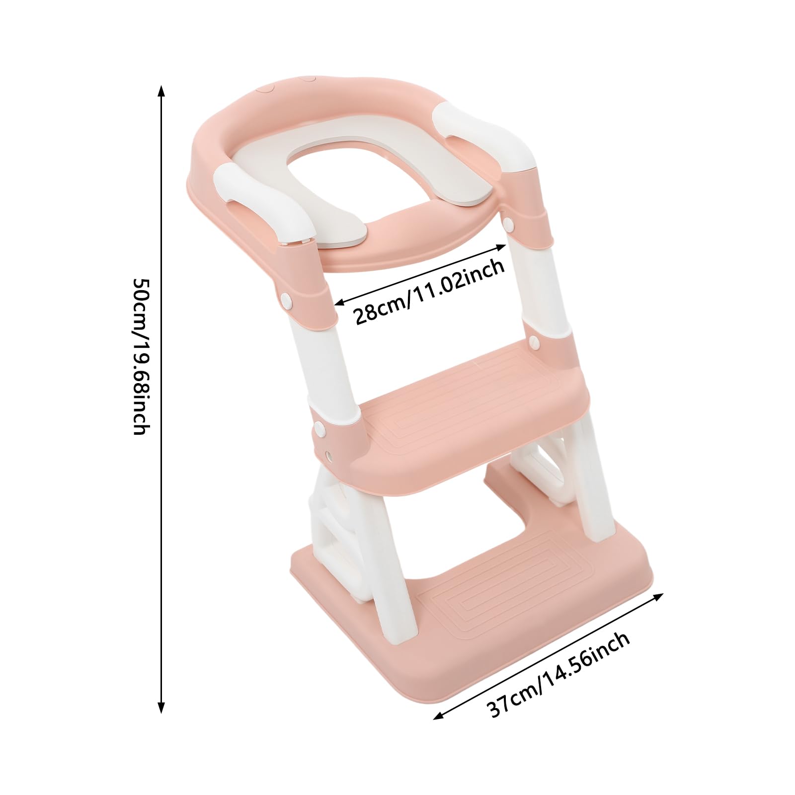 Siège de toilette pour enfants, avec escalier et poignées, hauteur réglable, pliable, pour enfants, garçons, filles, bébés