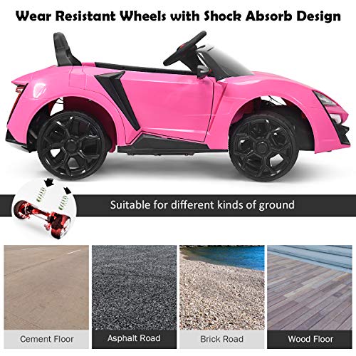 image for Costzon Ride on Car, 12V Battery Powered Electric Vehicle w/ Manual & 