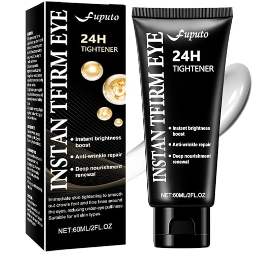 Instant Eye Tightener Cream 60ML Instant Firm Temporary Eye Tightener for Reduces Dark Circles Puffiness Fine Lines Upgraded Formula for Women Fast-Absorbing & Moisture Lock1Pcs