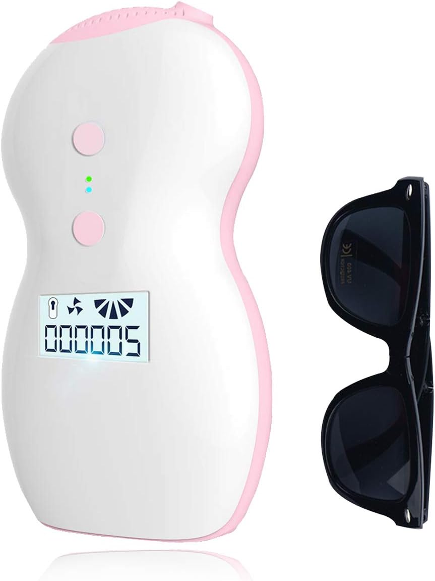 IPL Permanent Hair Removal Device,500,000 Flashes Hair Removal for Women & Man Whole Body and Face Home Use,with Razor