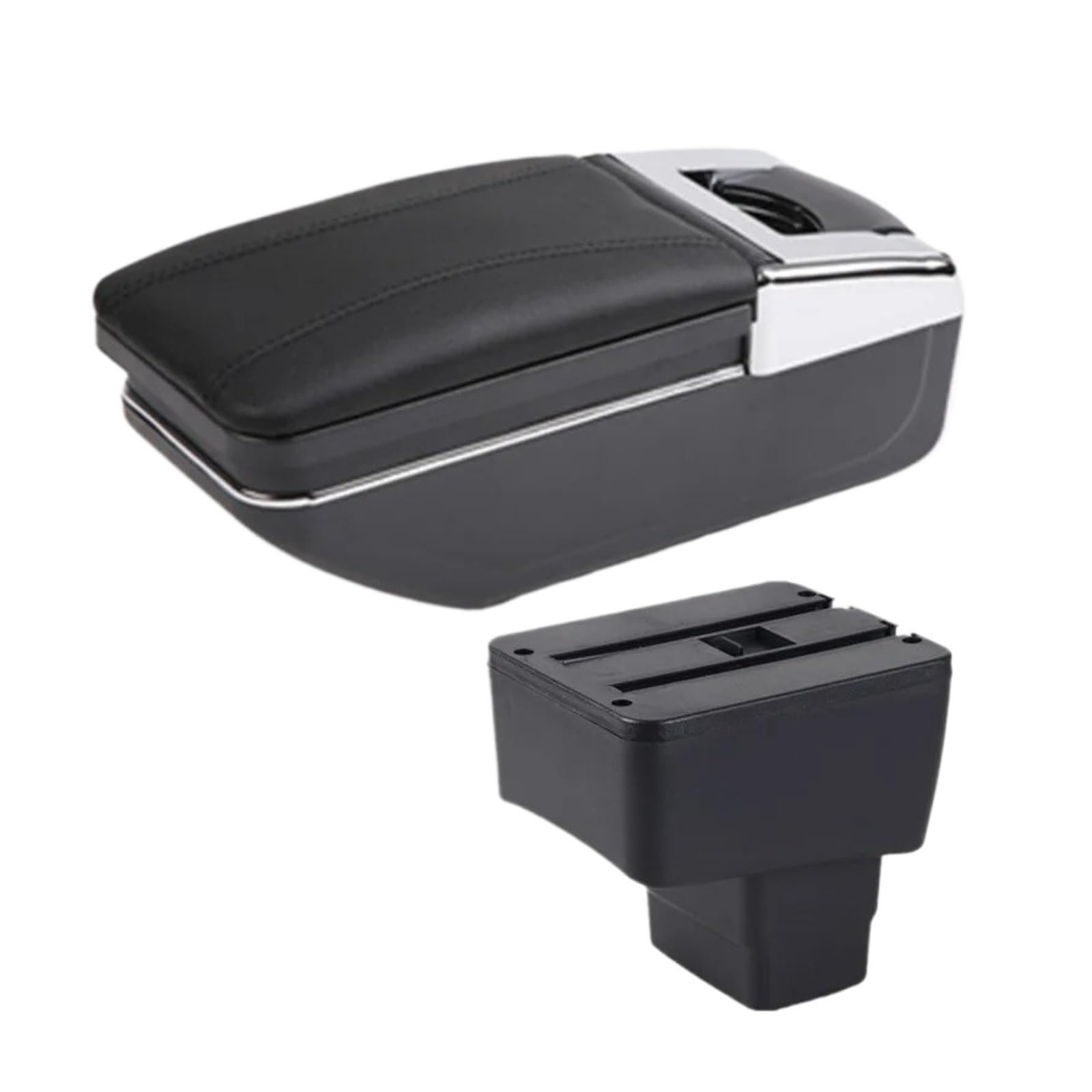 UMDJJU For Mazda 2 For Skyactiv For Version For Cx3 For CX-3 Armrest Box Car Storage Dedicated Retrofit Accessories Car Centre Console Armrest Box(A2 black line NO USB)