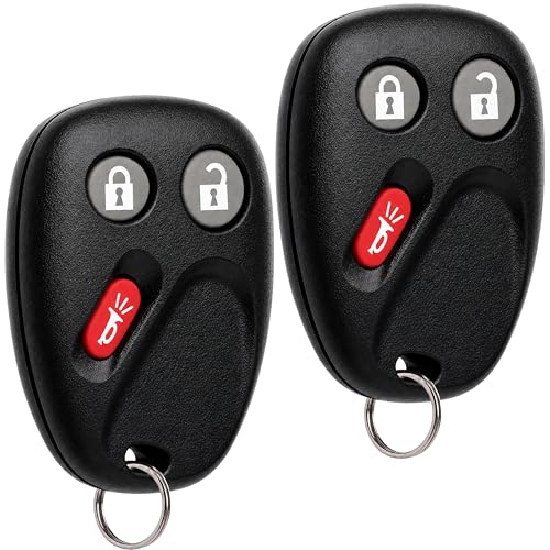 Key Fob Keyless Entry Remote fits 2003-2006 Chevy Tahoe Suburban Silverado Avalanche Equinox SSR/GMC Sierra Yukon/Cadillac Escalade/Hummer H2 / Pontiac Torrent/Saturn Vue (LHJ011), Set of 2