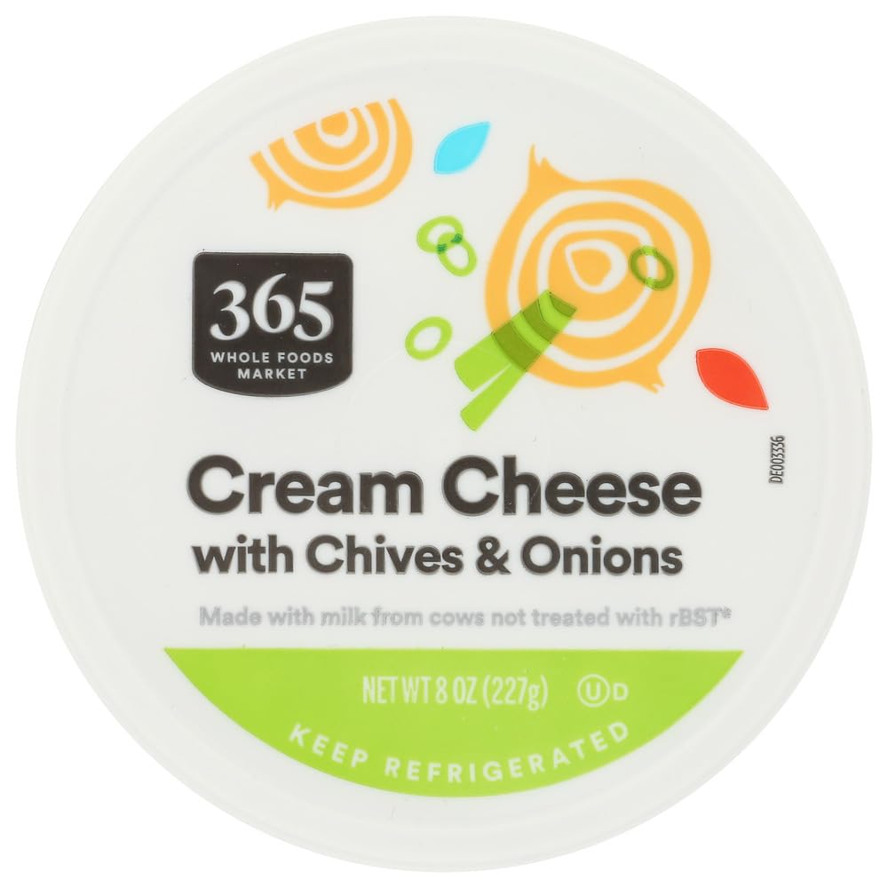 365 By Whole Foods Market Cream Cheese Spread Onion Chive 8 Ounce