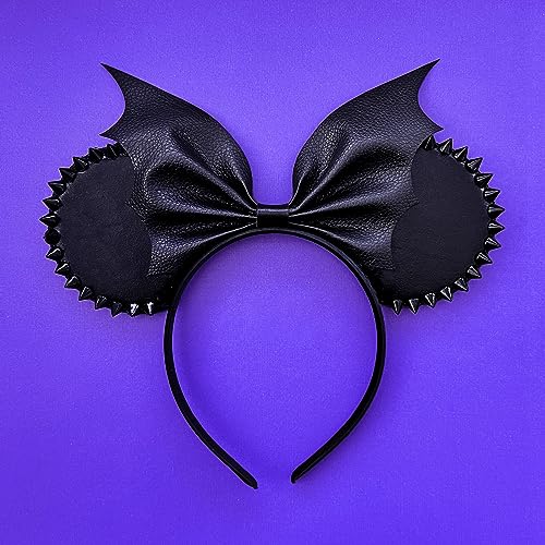 Halloween Bat Spikes Mickey Ears, Mickey Ears, Halloween Ears
