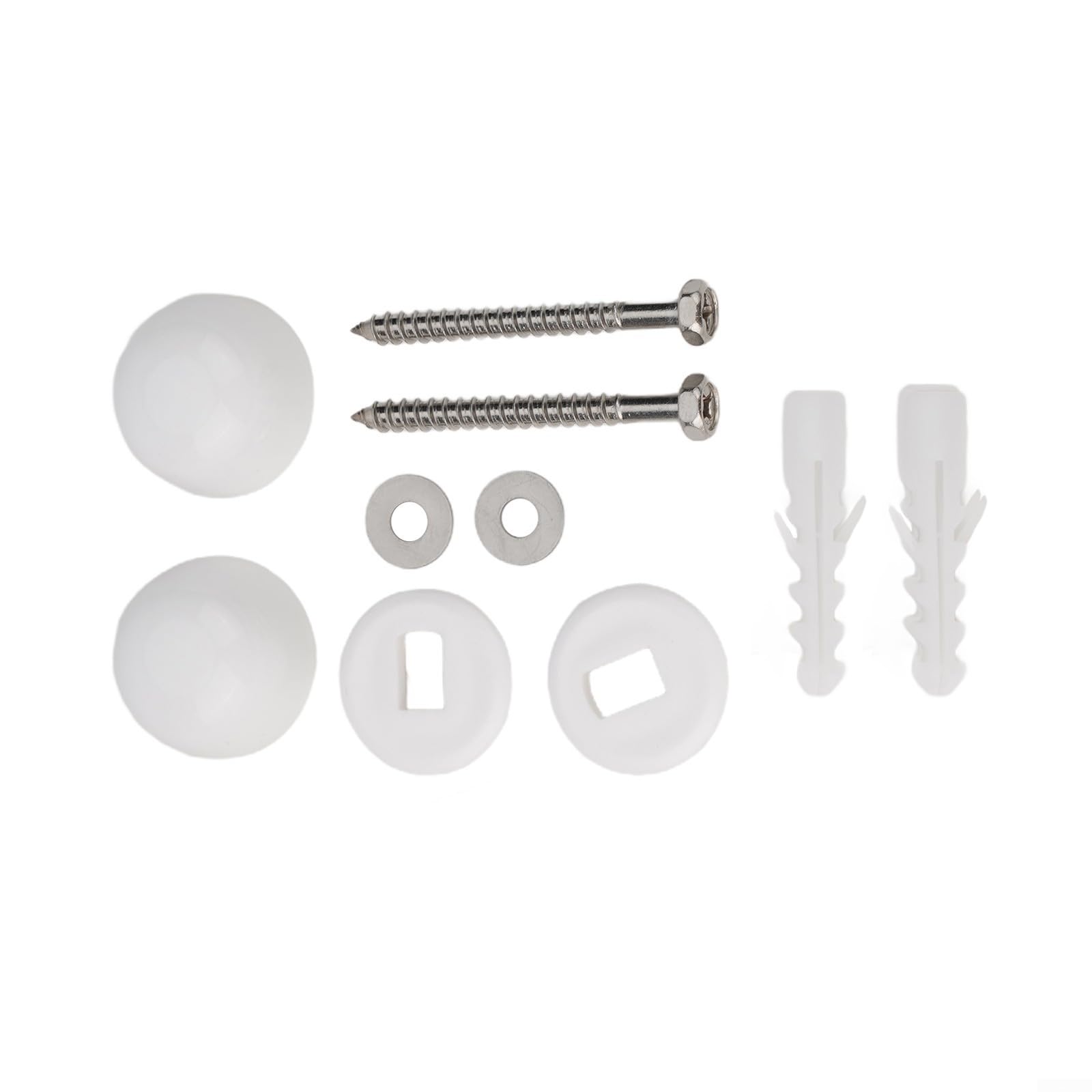 Toilet Pan Fixing Kit with Screws Washers and Bushes for Bidet Floor Mounting Hardware - Adjustable Toilet Installation — view 2