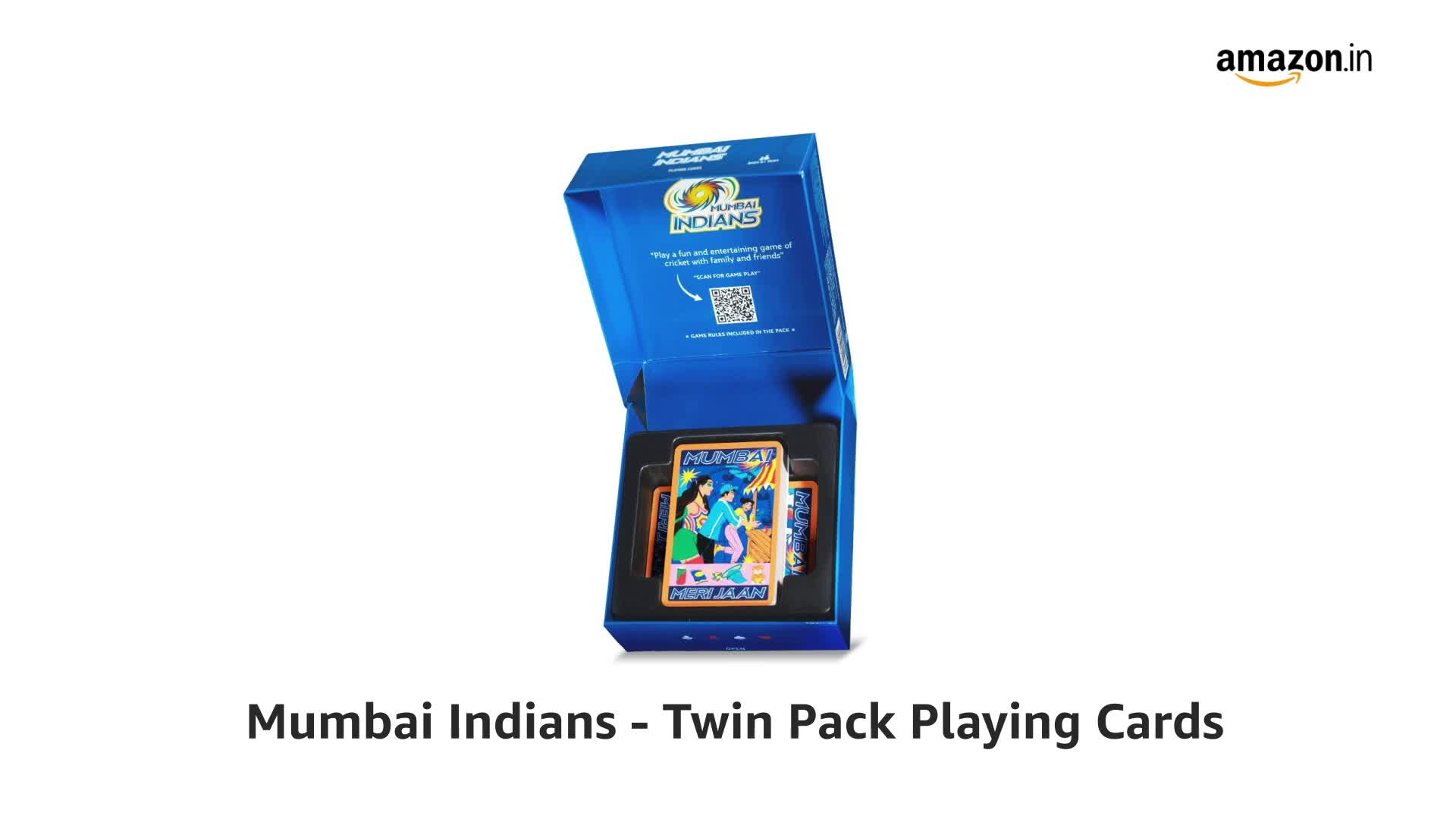 Parksons Cartamundi Private Limited-MH Adult Mumbai Indians - Twin Pack  Playing Card Game