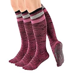 A: Knee High 3 Pairs Purple