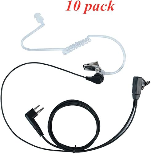Miniatura 6 de Auricular de tubo acústico encubierto de 2 pines con micrófono PTT para Motorola cls1110 cp200 cls1410 cp185 cp200d rdm2070d walkie talkie radio de