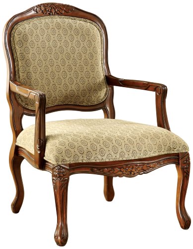 Furniture of America FA-CM-AC6919 Accent Armchair, Brown