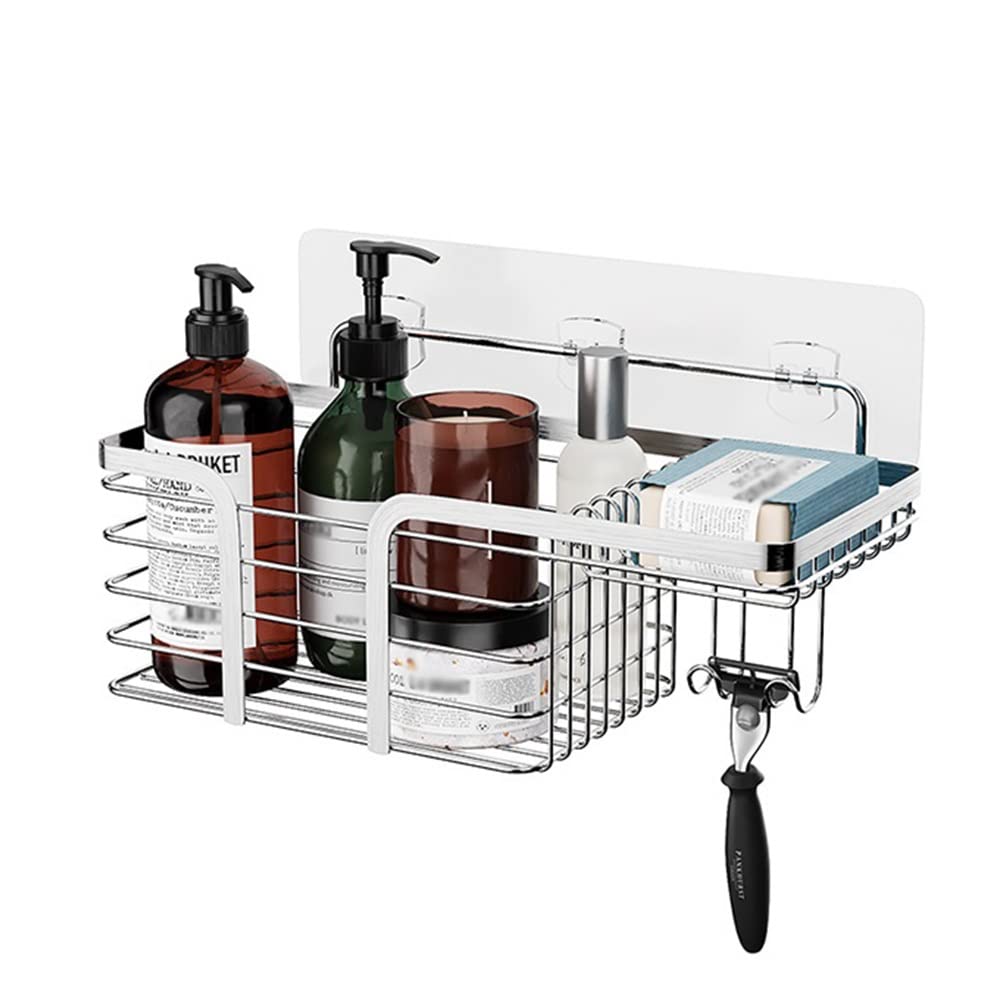 Ruiseawing Floating Shelves Shower Caddy Bathroom Shelf Bathroom Shelf Shower Storage Rack Holder Wall Mounted Spice Holder Drying